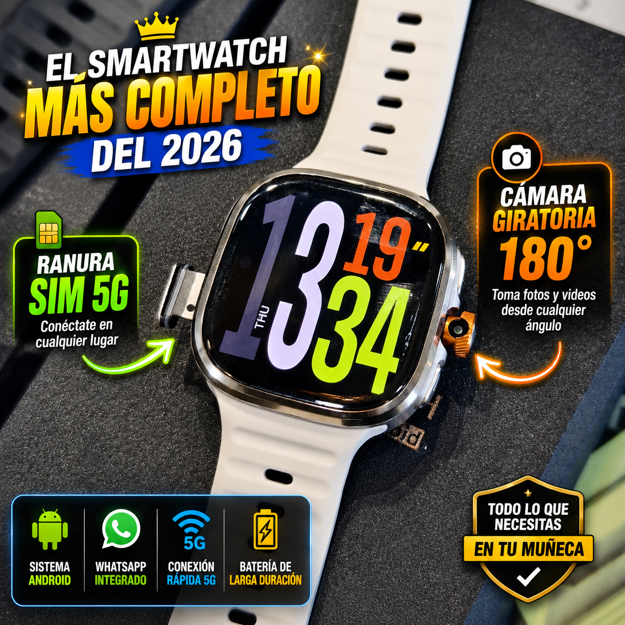 🔥 M99 Ultra Chip 5G – Conectado Sin Límites 8GB RAM/ 128GB ROM