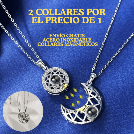 Collar Sol y Luna 100 idiomas (2x1)