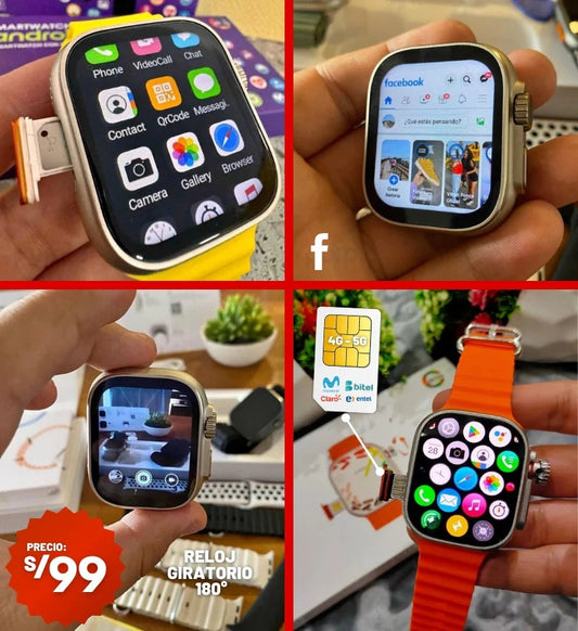 🎉 SMARTWATCH SERIE S9 ULTRA CON CHIP 🔝FULL AMOLED 4GB RAM/ 128GB ROM ⌚