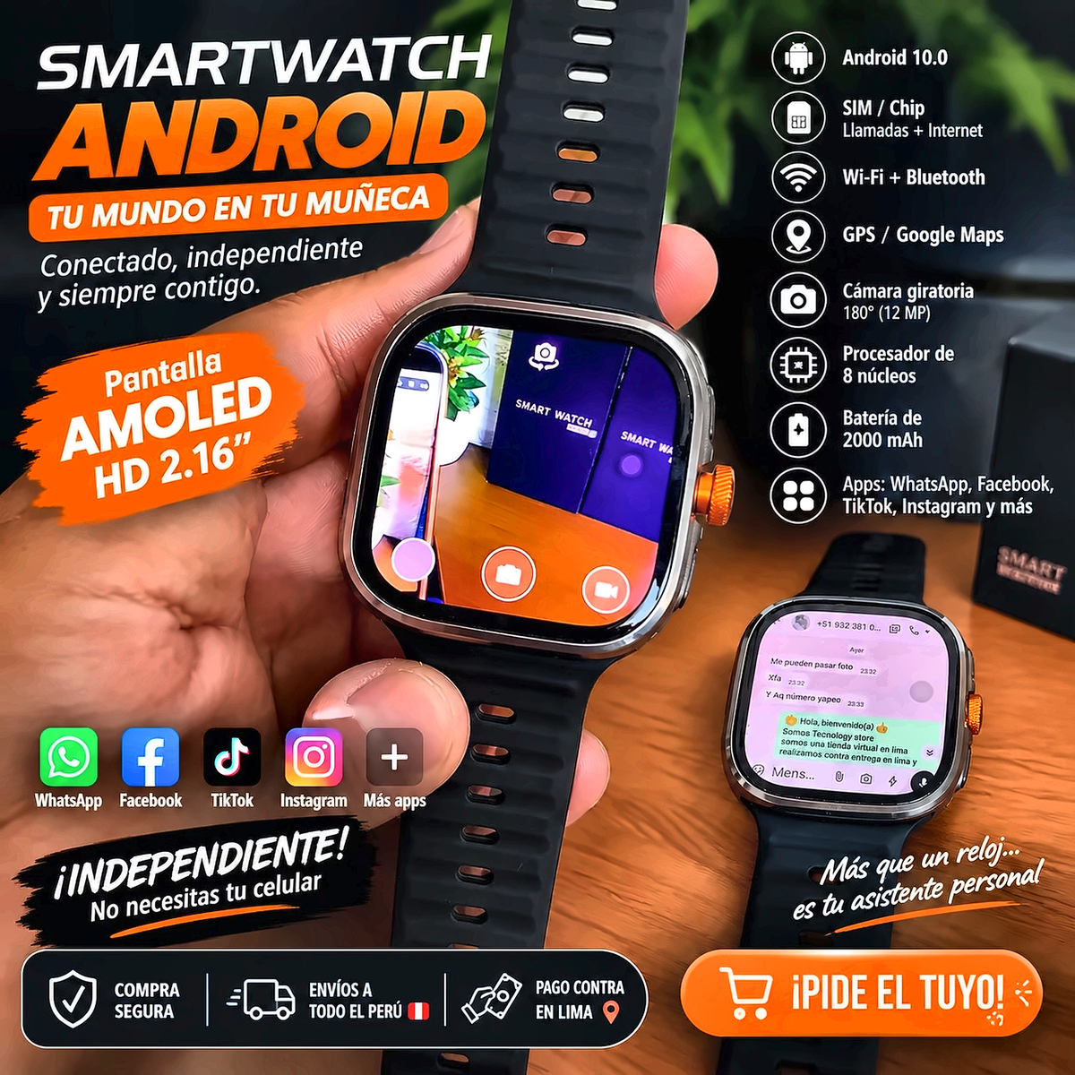 M99 Ultra  Smartwatch Premium LTE /  8GB RAM-128 GB ROM