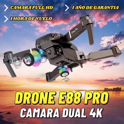 DRONE E88 PRO VERSION 2024 (200MTRS de Altura ) ⭐