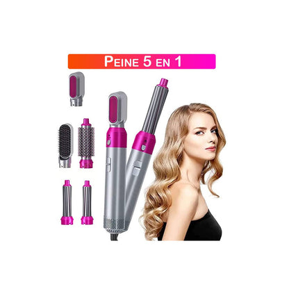 Peine Cepillo Rizador Multifuncional Secadora De Cabello 5 En 1